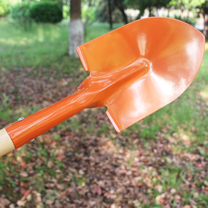 Садовая лопата из нержавеющей стали с деревянной ручкой - Малая, острая лопата для снега, почвы, посадки деревьев и цветов