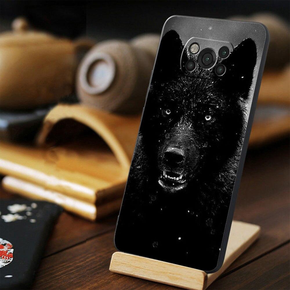 Celulares Fundas с принтом зверя, льва и волка для Xiaomi POCO 11T 10T F3 MI 11 lite F4 GT X3 NFC M4 Pro 5G 9T M3 X4