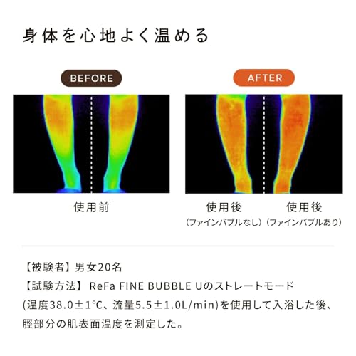 [Official Store Exclusive] ReFa Fine Bubble U/ReFa FINE BUBBLE U White Shower Head with Shopper, Nano Bubble Bath Supplies