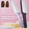Large Massage Comb One-Key Self Cleaning Scalp Massage with Long Hair Brush Handle Anti-static Hair Comb Women