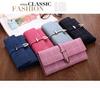 Light Luxury Frosted H-Buckle Long Women's Wallet with Drawstring Mobile Phone Bag