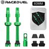 RACEDUEL Bicycle Tubeless Valve 44MM 60MM 80MM Bicycle Tubeless Tire Valve Stem Ultralight Road Bike Vacuum Presta Valves Valve Stems 1