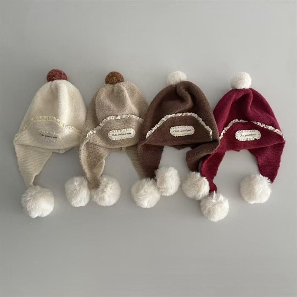 Warm Winter Pom Pom Hat Polyester 10 Months to 3 Years Thick Hat Boys