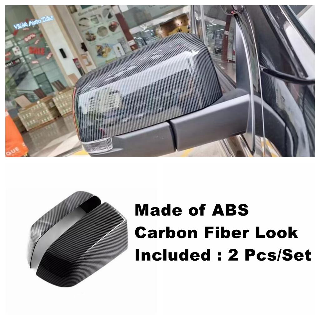 For Ford Ranger 2024 Auto Door Handle Bowl / Rearview Mirror Cap Shell Decor Cover Trim Black / Carbon Exterior Accessories