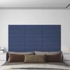 VidaXL Wall Panels 12 Pcs Blue 60x15 Cm Fabric 1.08 M² 343826