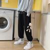 Женские брюки Harajuku Street Корейский стиль Медведь Осенние теплые повседневные уличные спортивные штаны Симпатичные