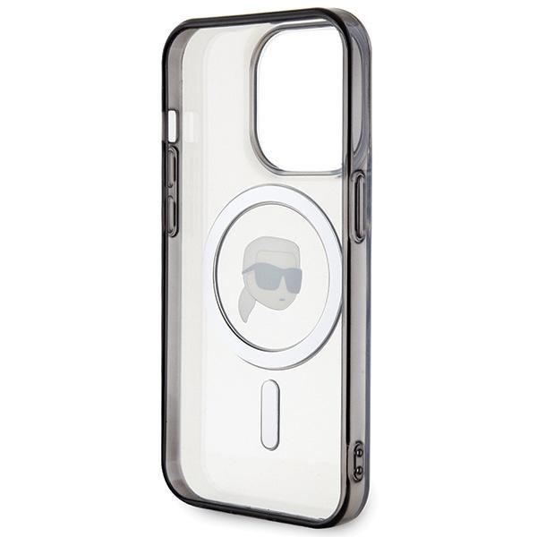Karl Lagerfeld Klhmp15Lhkhnotk Iphone 15 Pro 6.1 Transparent Hardcase Iml Karl`s Head Magsafe