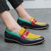 Модные мокасины в тон 47 48 большого размера Британские маленькие кожаные туфли тренд острый стилист по волосам слипоны бобовые туфли