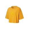 Converse T Shirts Women's Orange Crew Neck Moderate Straight Fit 10020757-740