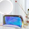 Holographic Iridescent Makeup Bag, TPU Toiletry Organizer Case, Cosmetic Pouch, for Office, Party