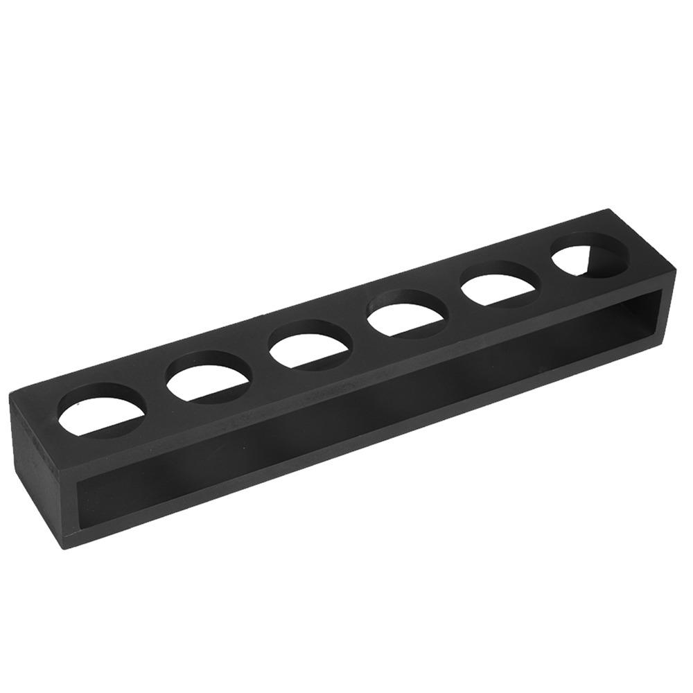 Black Wine Glass Rack 6 Holes Cup Storage Organizer Reusable Cup Holders Stand  Restaurant