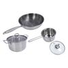 Stainless Steel Cookware Set Multifunction Easy To Clean Antistick Frying Pan Stock Pot Sauce Pan with Lids for Home Kitchen