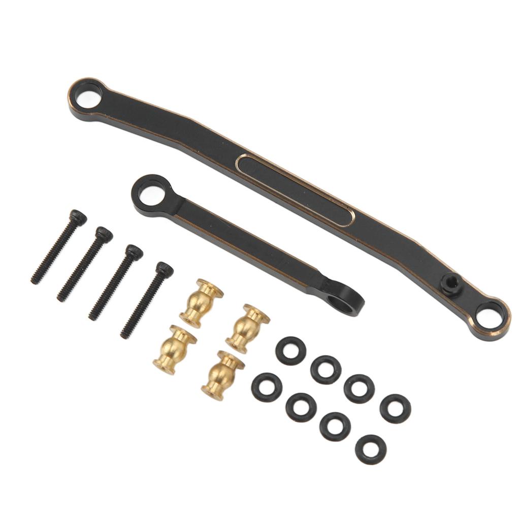 Brass Steering Rod RC Car Steering Linkage for Axial SCX24 124 Remote Control Car Black