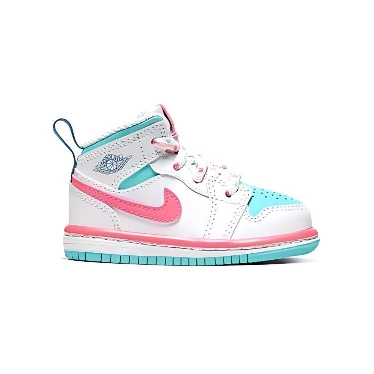 Jordan 1 Белый Розовый Зеленый Soar TD 644507-102