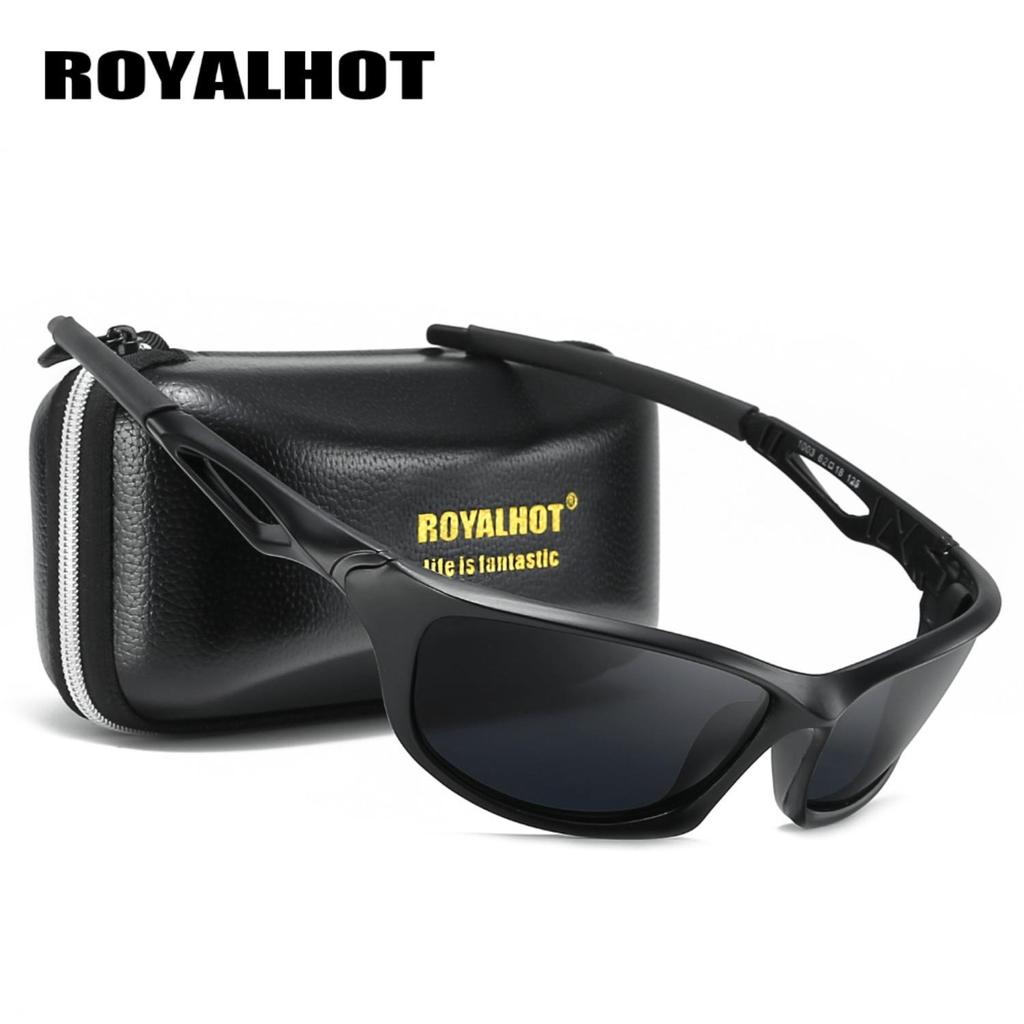 Royalhot Поляризованные спортивные солнцезащитные очки унисекс с полой оправой, винтажные солнцезащитные очки, очки в стиле ретро, солнцезащитные очки, UV400