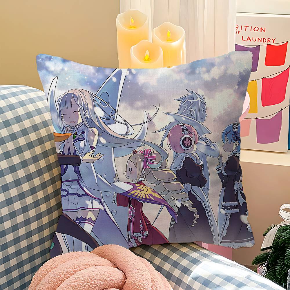 Re Zero Аниме Кленовый Дизайн Наволочка Счастливый Осенний Урожай Декор Праздничный Декораци Наволочка