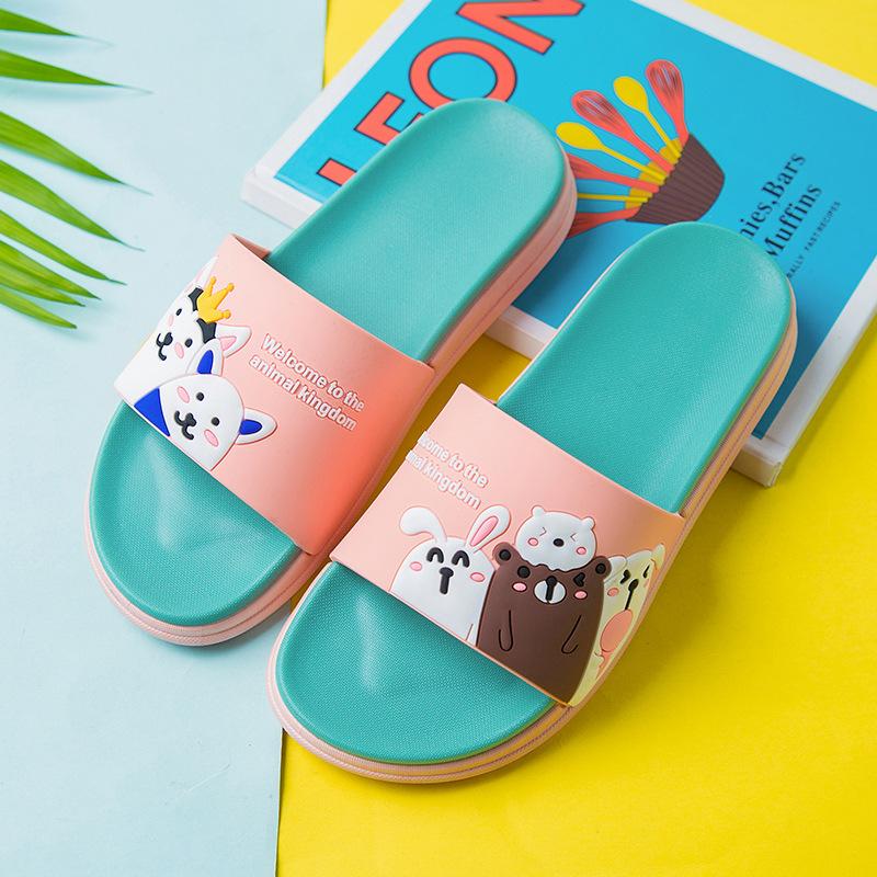 Summer Cartoon Slippers Women Wear Outdoor Bathroom Bath Home Ladies Indoor Cute Cool Slippers
