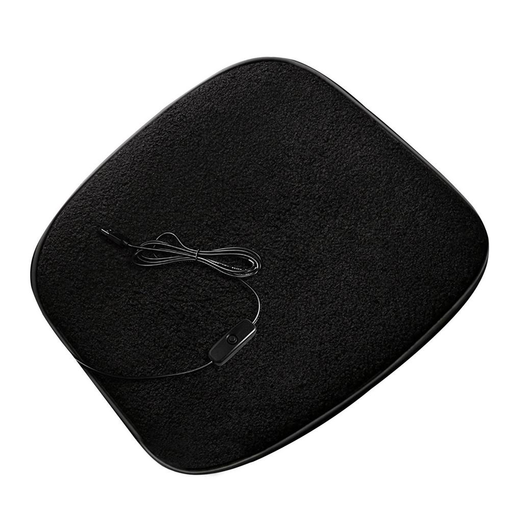 Зимняя автомобильная подушка с подогревом 5 В 12 Вт Автомобильная USB Электрическая грелка для сиденья с термостатом Теплые чехлы на сиденья с подогревом Автомобильный интерьер