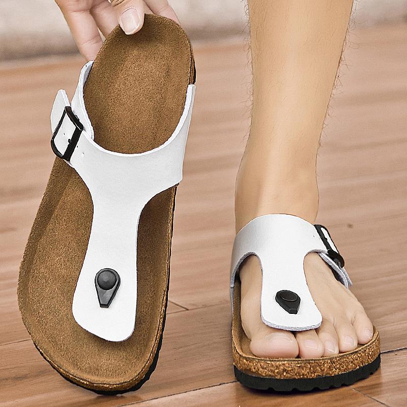 Мода Новая Модная Мужская Откидная Пляжная Обувь Европейская Американская Одноногая Легкая Нескользящая Брендовая Пляжная Обувь 38-46 Мужские Шлепанцы