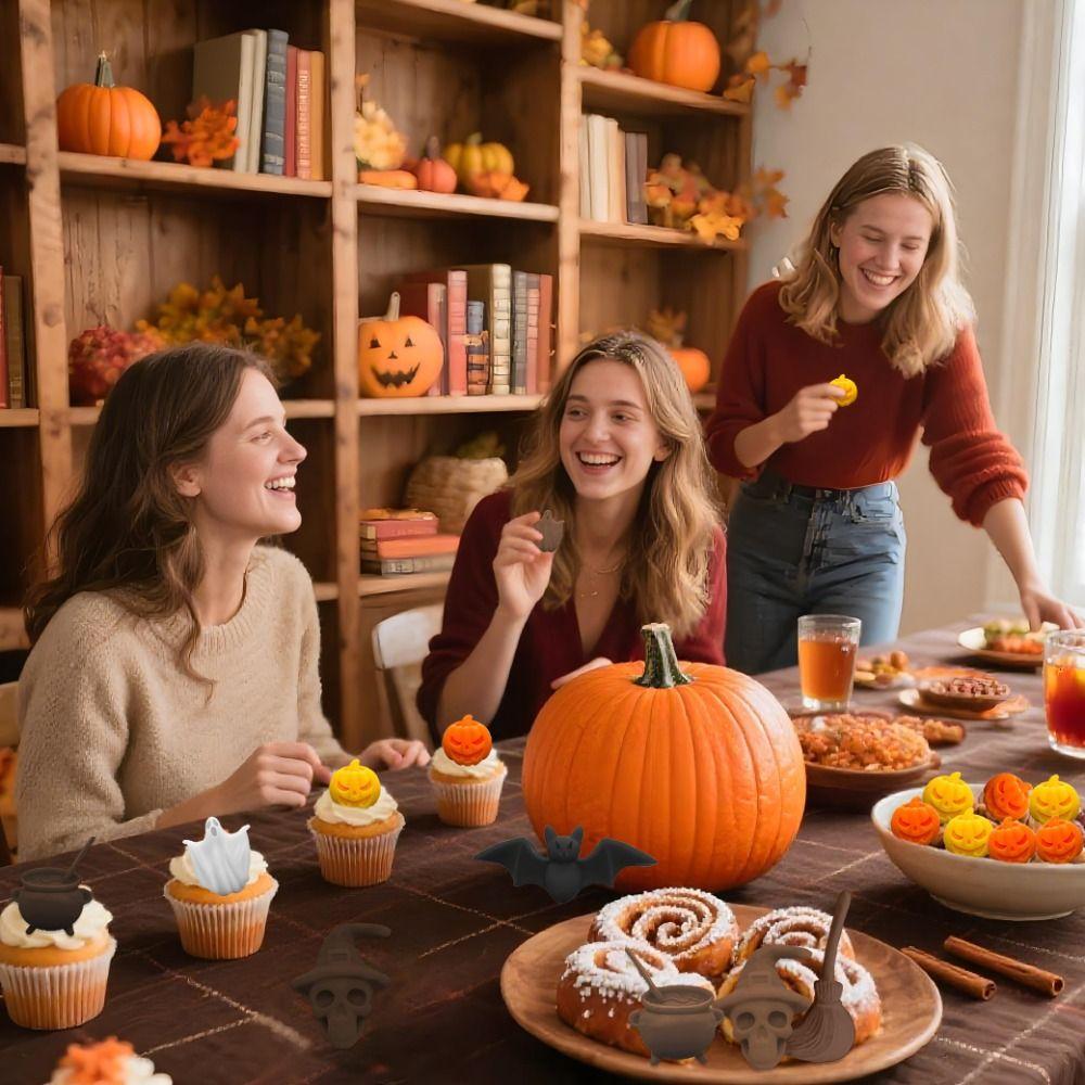 Ghost Pumpkin Shaped Mousse Cake Mold Reusable Baking Mould Chocolate Dessert Mold  Dessert Making
