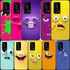 3D Funny Face Soft Soft Clear Phone Case For Huawei P30 Lite P10 P20 P40 P50 Pro Mate 40 Pro 30 20 10 Lite Cover Silicone