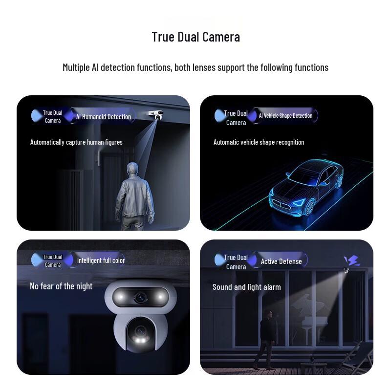 EZVIZ H90 4G Dual-Lens Outdoor AI Security Camera (CN version)