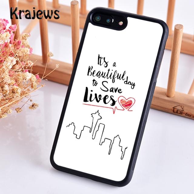 Krajews Grey's Anatomy Расписной Чехол для Телефона для iPhone 17 Air 16 15 14 plus 11 12 13 pro max coque