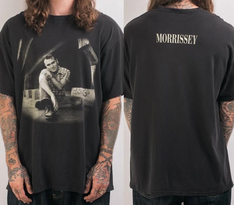 90’s Morrissey TShirt 2 sided Black short Sleeve tee Remake NH24214 Unisex T-Shirt