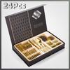 Stainless Steel Cutlery 24 Piece Set Western Cutlery Steak Knife Fork Spoon Gift Box Cutlery Set