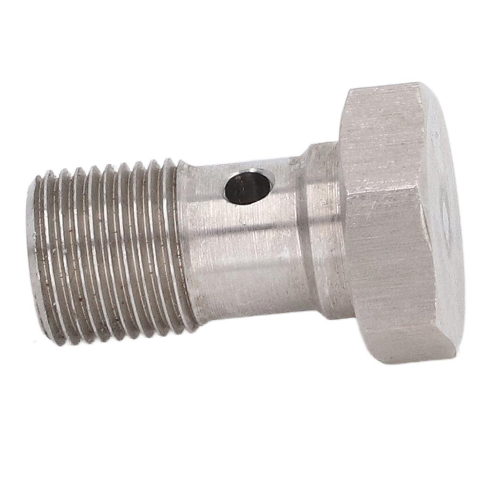 Фитинги болтов банджо M12x1.0 Метрическая резьба Одинарное отверстие Адаптер наконечника тормозного шланга с шайбами для тормозных/сцепных магистралей, турбо
