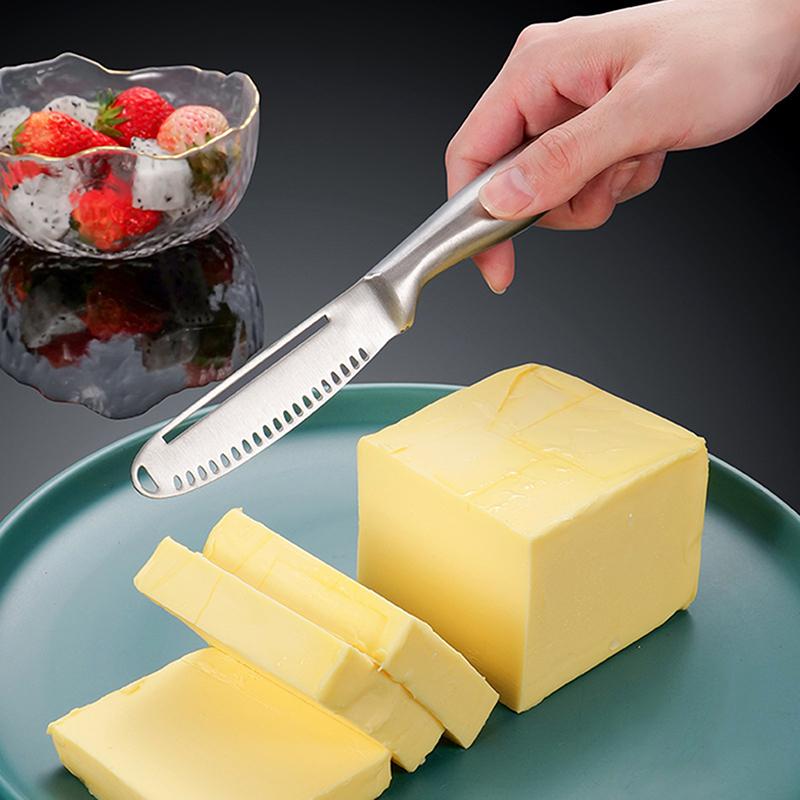 3 в 1 нож для масла из нержавеющей стали нож для масла сыр десерт джем масленка скребок для крема хлеборезка насадка для масла