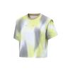 Футболка Li Ning Tie-Dye Quick-Dry Loose с коротким рукавом, женские топы, цвет козий серый ATST218-6