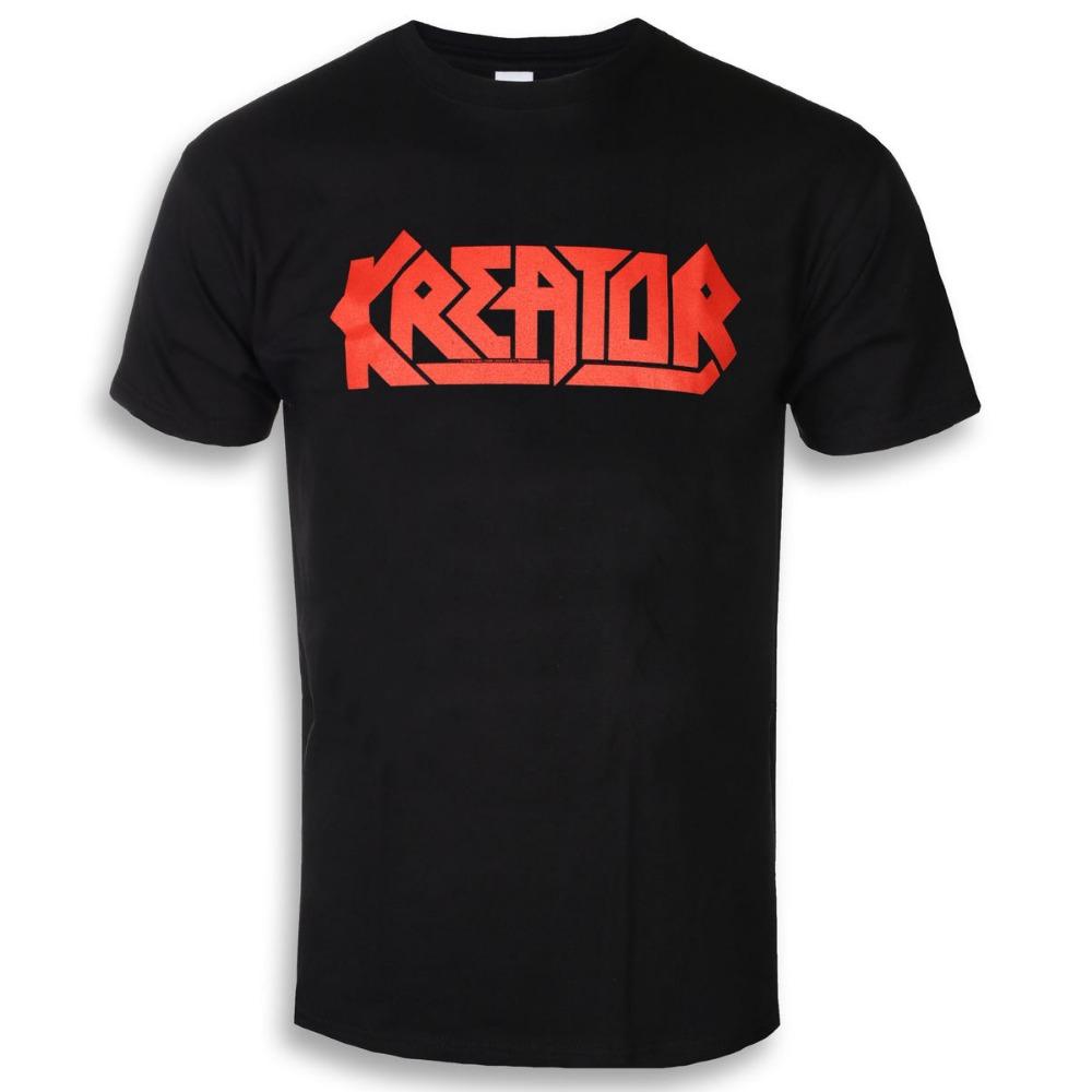 Модная хлопковая футболка с ретро-принтом Kreator, унисекс, летняя, с коротким рукавом, модный бренд, роскошная, повседневная, винтажные футболки