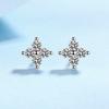 S925 Sterling Silver Earrings for Women Moissanite Plated Pt950 Gold Personalized Earrings As Gifts for Girlfriends and Besties