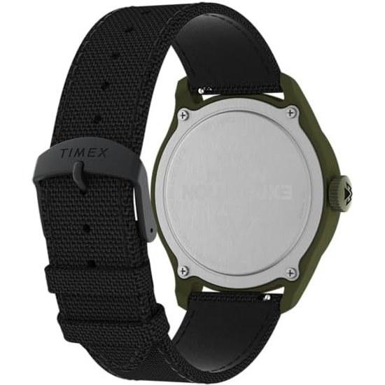 Мужские часы Timex Expedition North Traprock 43 мм Черно-зеленые Повседневные.