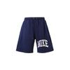 Loose Drawstring Letter Print Casual Shorts Men Bottoms Midnight-Navy White FQ4093-410