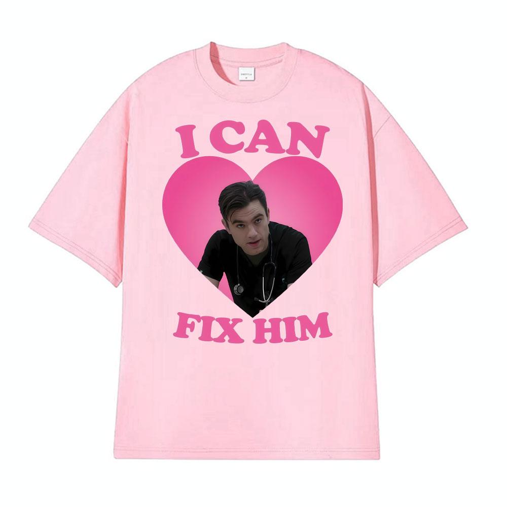 I Can Fix Him Patrick Ball As Dr Frank Langdon Heart T Shirt Men Women Fashion T Shirts Short Sleeve Comfort Tshirt Streetwear
