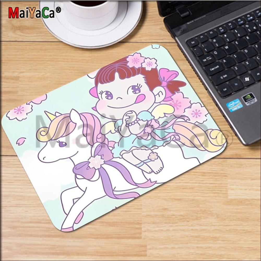 Peko Milky Mousepad Rubber Small Thickened Mouse Pad Gaming Keyboard Table Mat Office Supplies Room Decor For PC Mouse Carpet