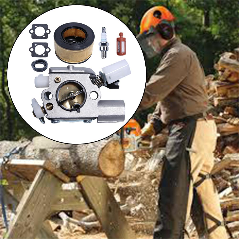 For MS231 For MS251 Fuel Filter Carburetor Kit Chainsaw Maintenance Carburetor And Air Filter Set Complete Maintenance Kit