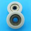 1Pc 8*32*12Mm Embedded 608Zz Bearing, Wrapped Rubber, Pom/ Nylon Bearing Pulley, Flat Roller Pulley Wheel