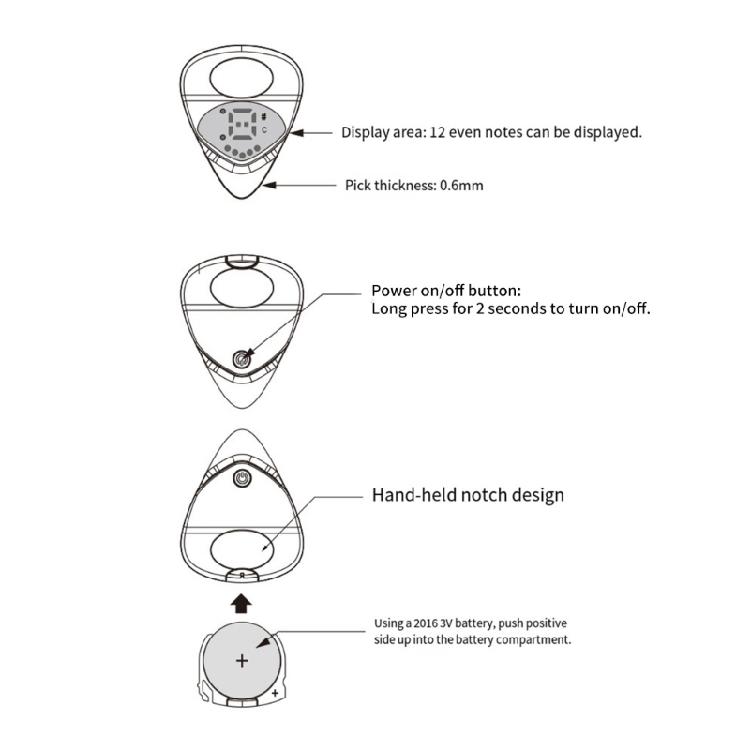 Precise Guitar Ukulele Tuning And Easy Portability Acoustic Guitar And Ukulele Tuner with Integrated Pickup Function