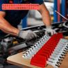 Portable Wrench Storage Rack, Holds 20 Wrenches, Easy Installation, Practical, Organizing Rack, Removable Storage, Durable Tool Tray, Red