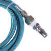 6' Braided Airbrush Air Hose Adapter W/ 2X 1/8'' Bsp Fitting Coupling Compressor