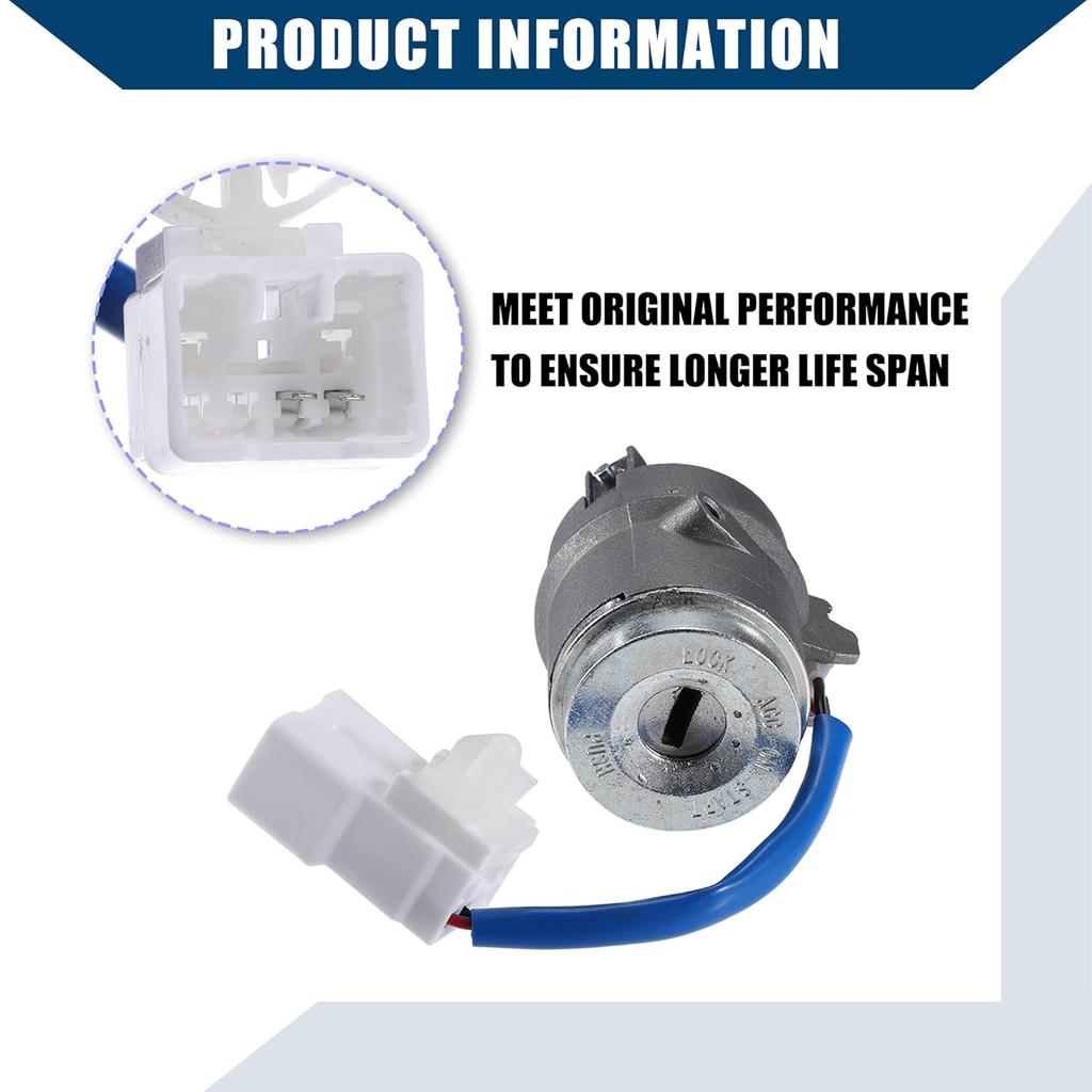 № 81920-1EA00 Замок цилиндра зажигания автомобиля с 2 ключами для Hyundai Accent Седан 2006-2011 / Комплект цилиндра замка рулевого управления/Прочный / 1 комплект/Серебристый