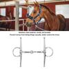 Ring Style Full Cheek Bit Jointed Design Horse Mouth Bit Horse Snaffle Bit  Equestrian Training