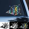 Car Exterior Decoration Die Cut Vinyl Decals of Various Sizes for Compass Wind Rose Waterproof Car Decor Cover Scratch Sticker