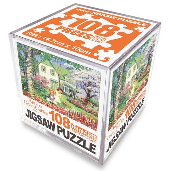 Haksan Cultural History Red Gables and Flower Outing Mini Cube Jigsaw Puzzle, Korean Popular Puzzles