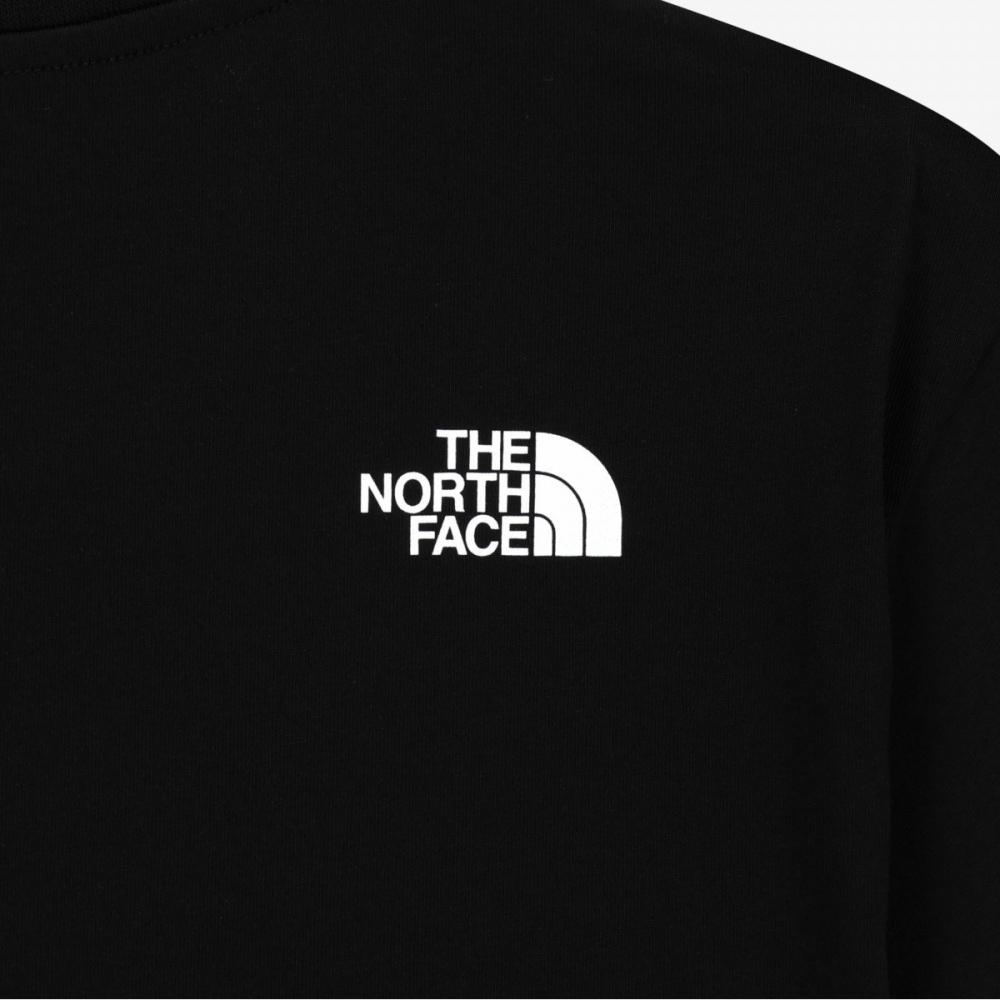 The North Face Хлопковая футболка с коротким рукавом, круглая, черная Nt7us00k