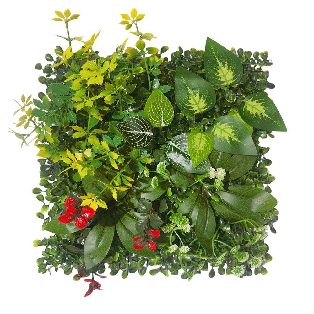 25*25cm Simulation Turf Sheet Green Fake Green Grass Mat Garden Grass Wall Home Decoration
