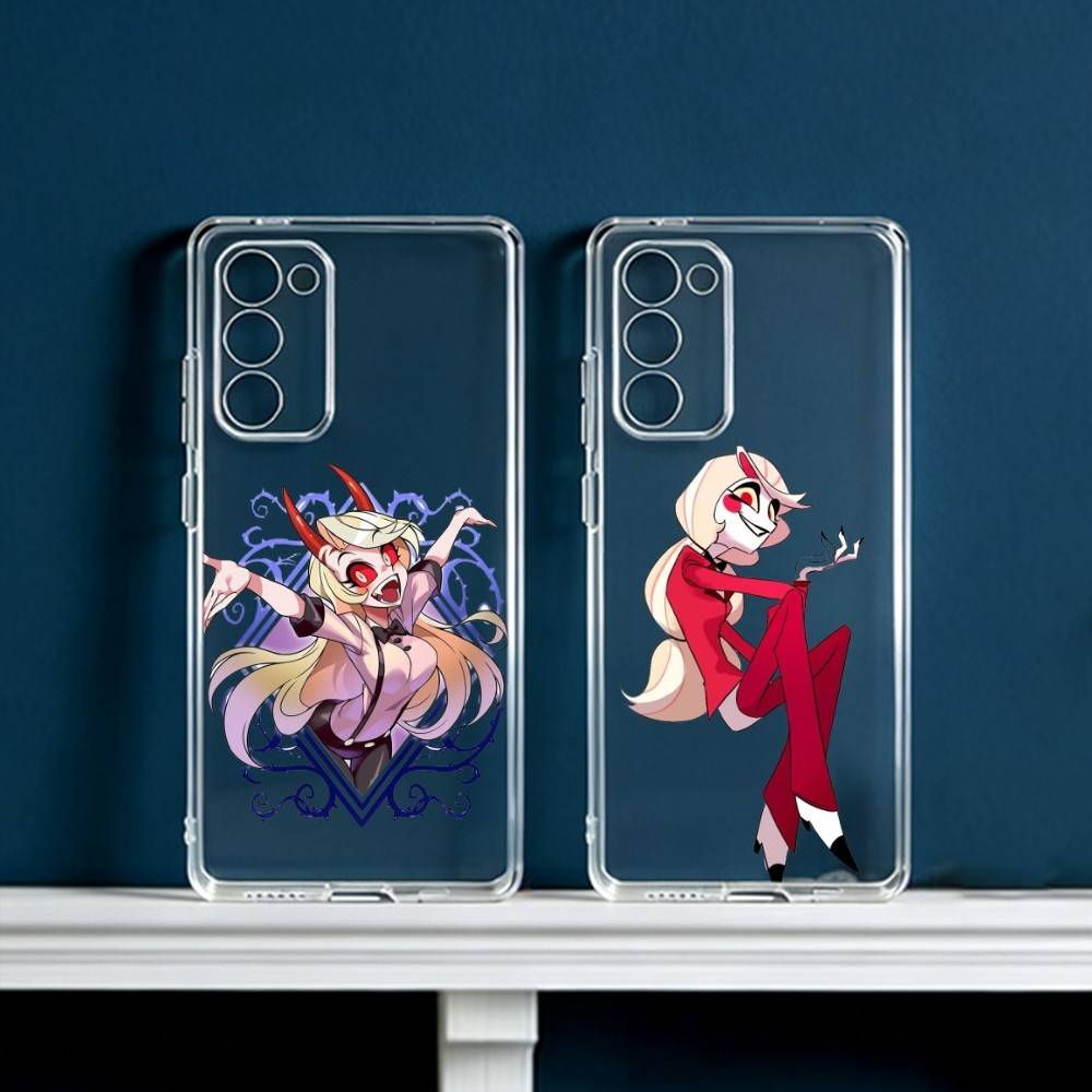 Чехол для телефона Charlie Morningstar H-Hazbin H-Hotel для Samsung Galaxy S24 S25 S23 S22 S21 Plus S24 S25 Прозрачный чехол